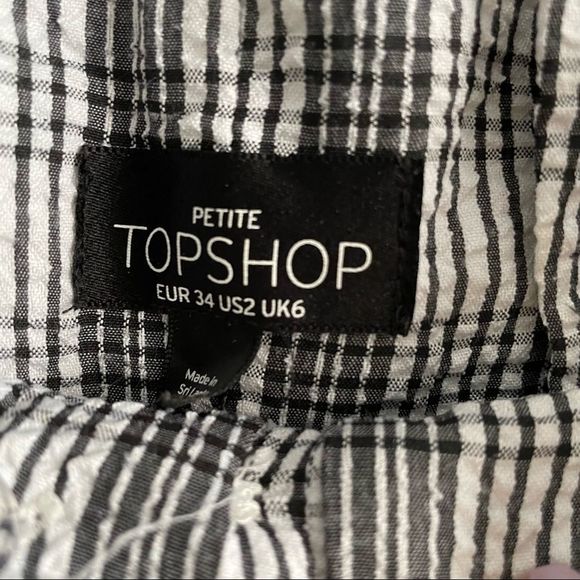 𝅺Topshop Plaid High Rise Trouser - Picture 4 of 9